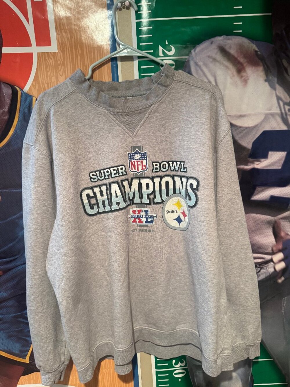 Vintage Y2K Y2K Pittsburgh Steelers Super Bowl XL Champions Reebok Crewneck L